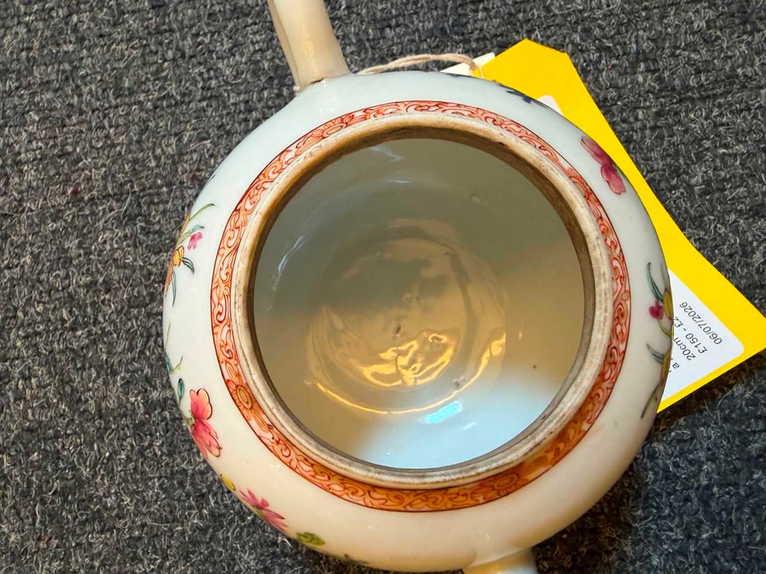 A Chinese famille rose teapot, 18th century, - 8
