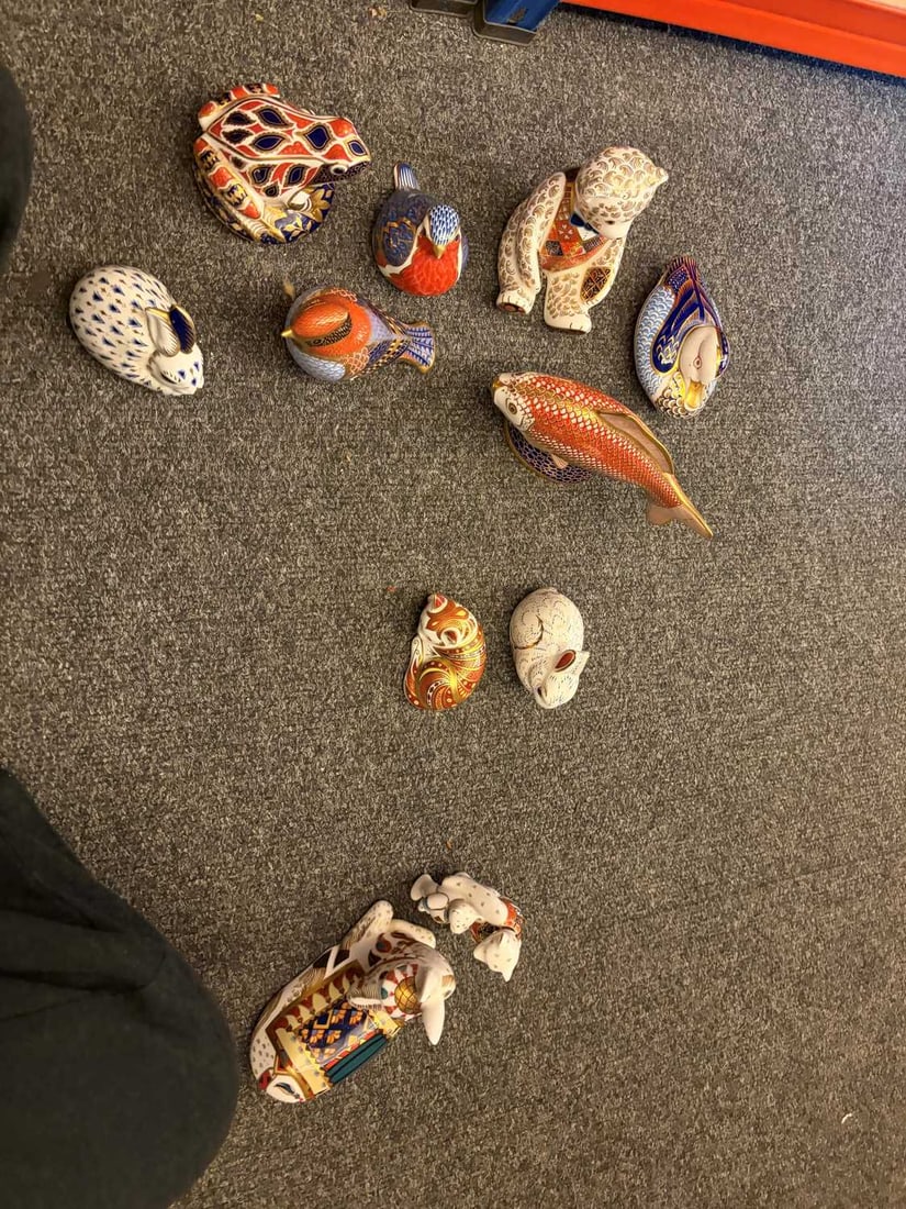 A collection of eleven Royal Crown Derby porcelain paperweights, - 7