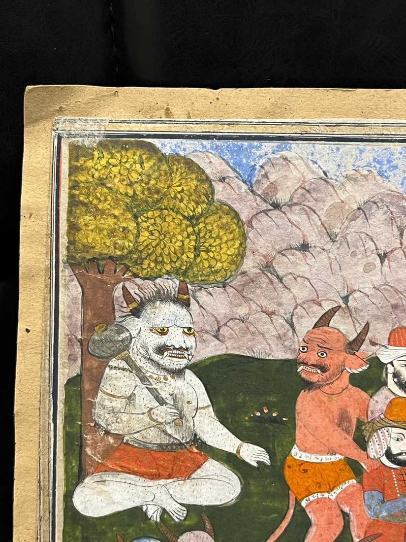 An Indian illustrated folio from a dispersed Hamzanama series, 19th century, Northern India, Kashmir - 10