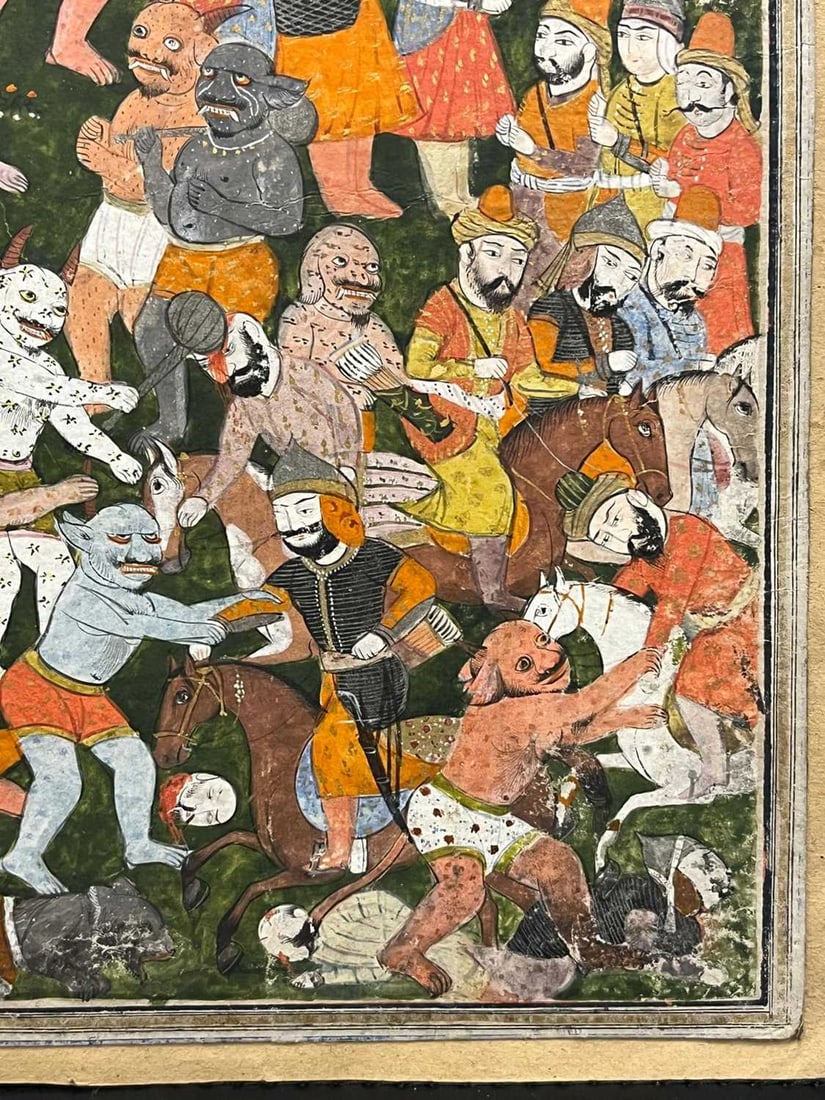 An Indian illustrated folio from a dispersed Hamzanama series, 19th century, Northern India, Kashmir - 2