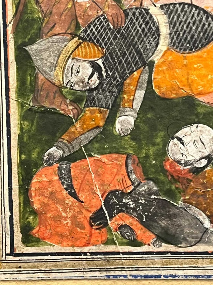 An Indian illustrated folio from a dispersed Hamzanama series, 19th century, Northern India, Kashmir - 7