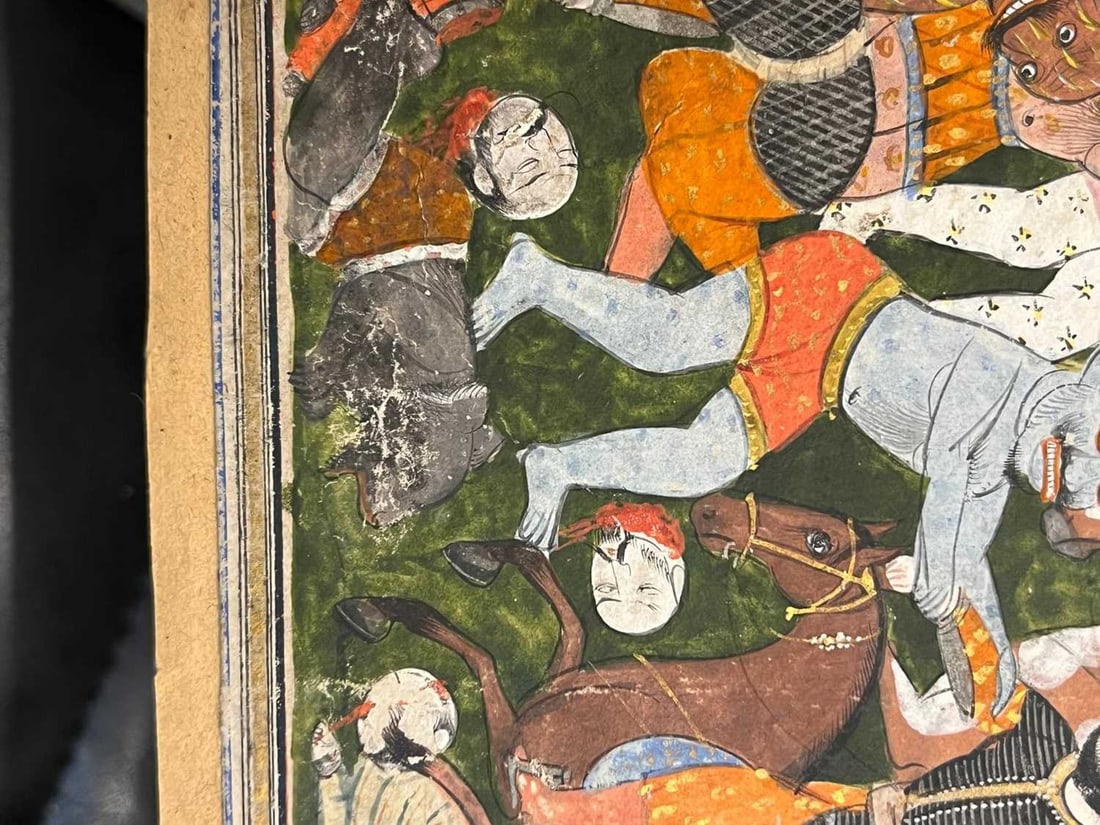 An Indian illustrated folio from a dispersed Hamzanama series, 19th century, Northern India, Kashmir - 9