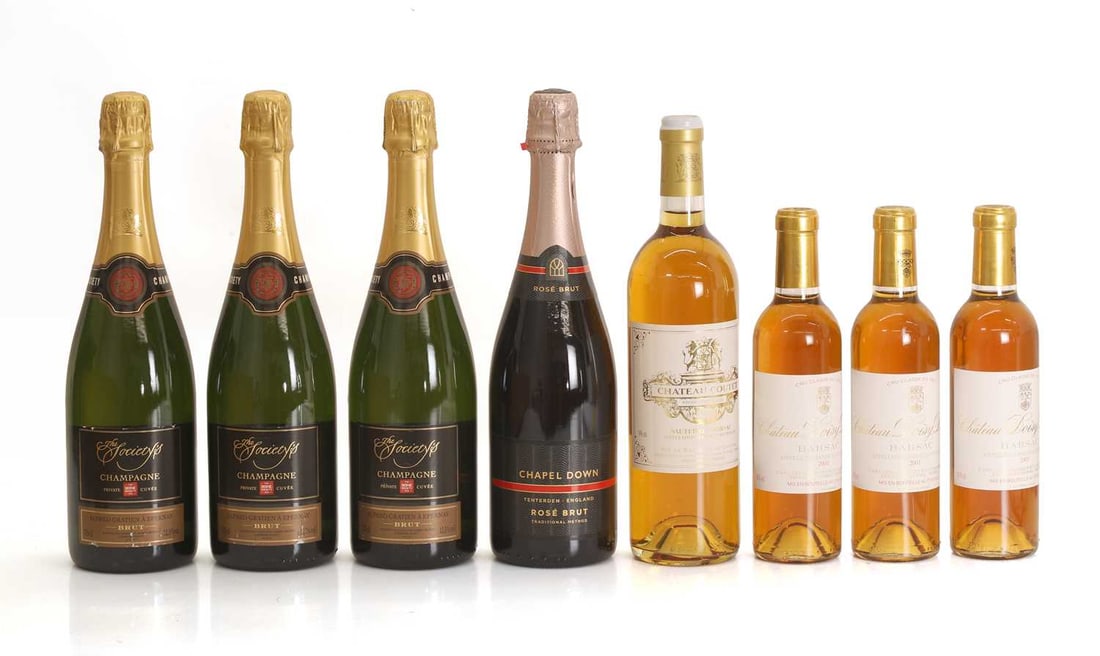 A selection of sparkling and dessert wines, (1 of 1)