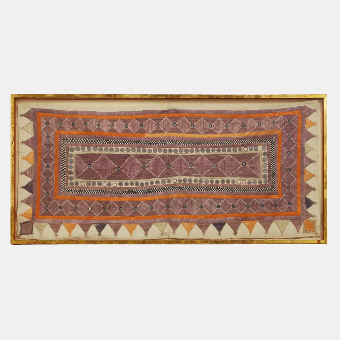 Two Indian 'chakla' cotton wall hangings, 20th century, North-Western India, - 4