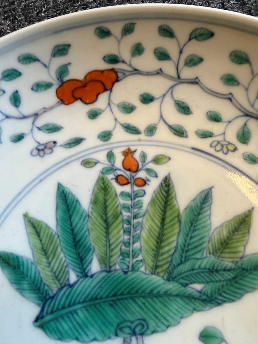 A Chinese doucai porcelain dish, - 11