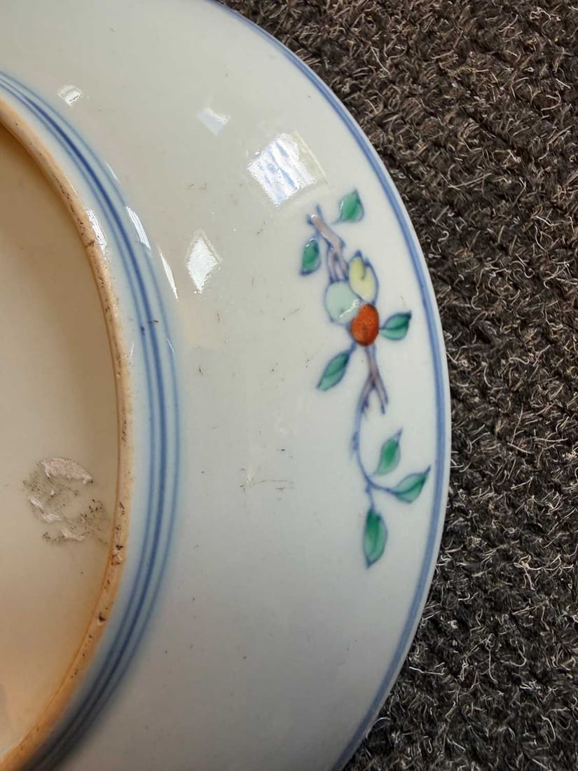 A Chinese doucai porcelain dish, - 3