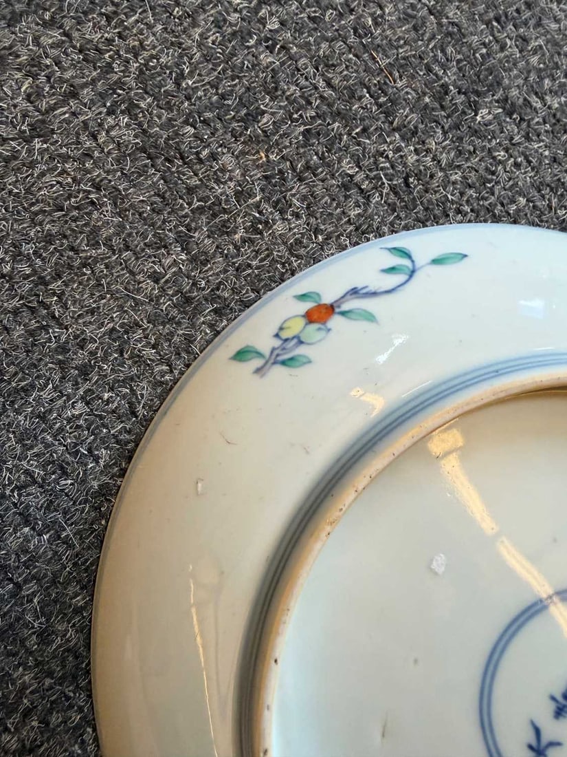 A Chinese doucai porcelain dish, - 7