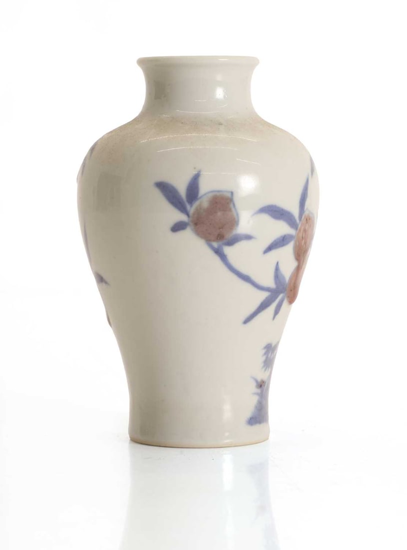 A Chinese porcelain baluster vase, - 2
