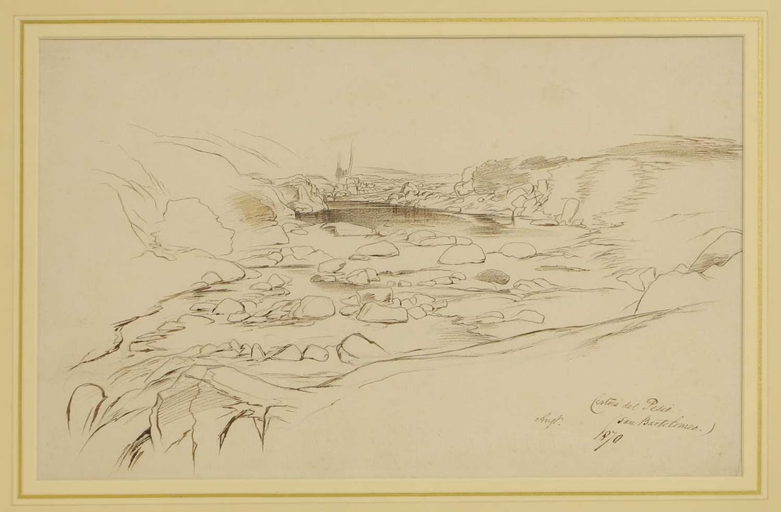 Edward Lear (British, 1812-1888) 'Certosa del Pesio (San Bartolomeo)' - 2