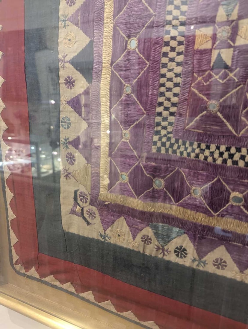 A large Indian 'chakla' cotton wall hanging, 20th century, North-Western India, - 10