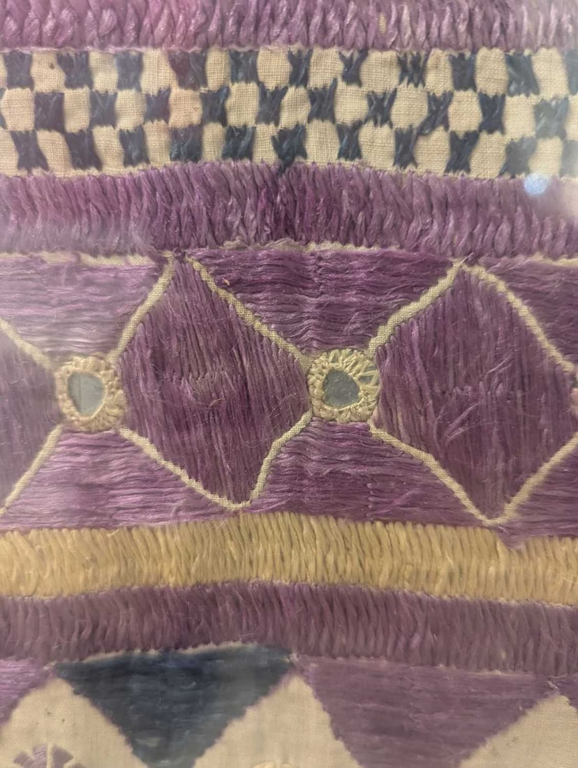 A large Indian 'chakla' cotton wall hanging, 20th century, North-Western India, - 12