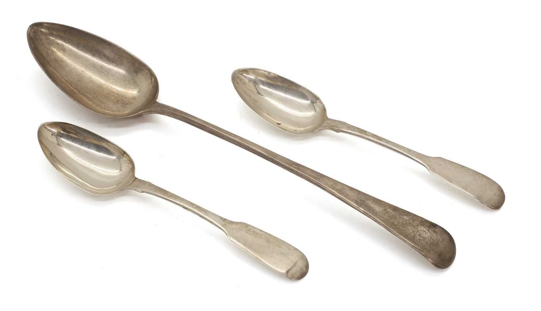 A George III silver basting spoon, by Richard Crossley, London 1793, (1 of 1)