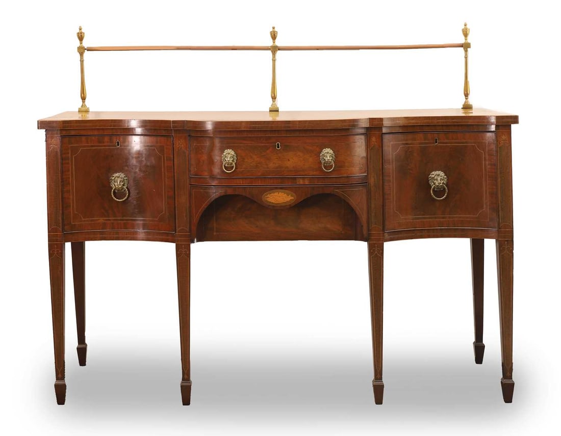 A Regency mahogany sideboard, late 18th century, (1 of 2)