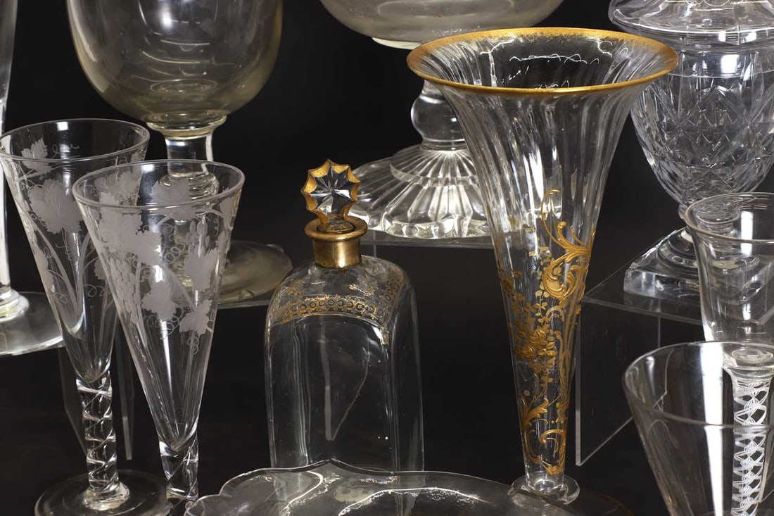 A collection of table glass, circa 1800 and later, - 2