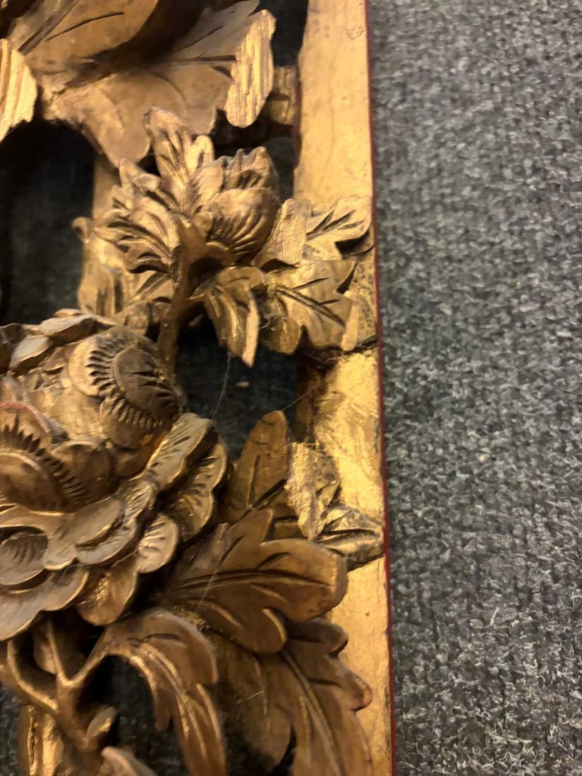 A Chinese pierced and carved panel, 20th century, - 6