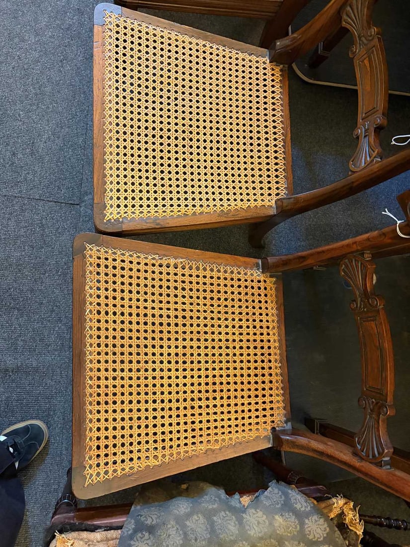 A set of six rosewood dining chairs, circa 1825, - 11