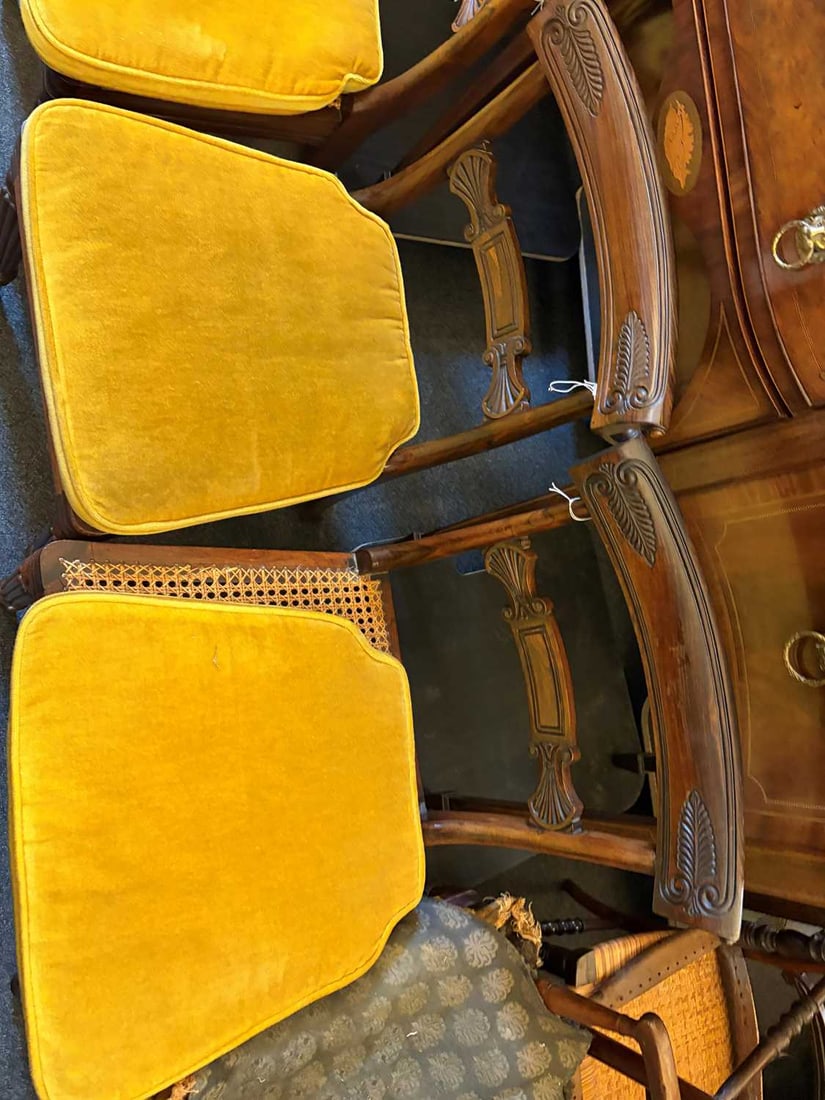 A set of six rosewood dining chairs, circa 1825, - 5