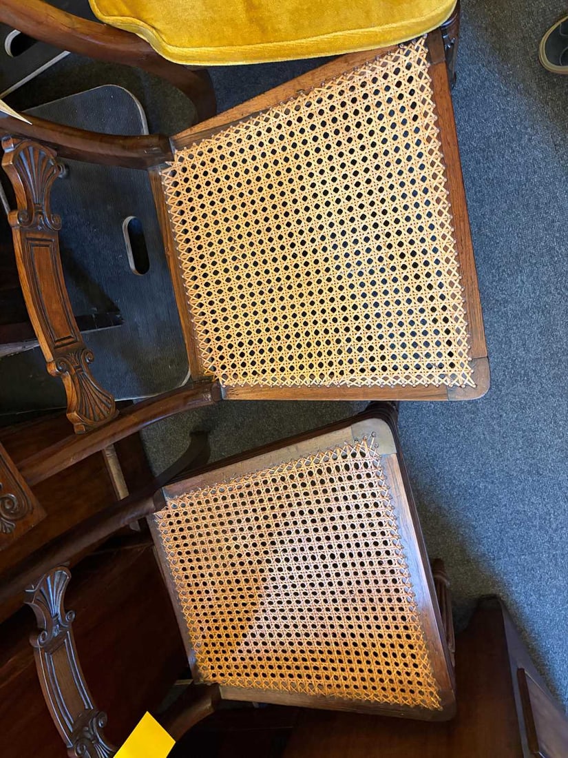 A set of six rosewood dining chairs, circa 1825, - 7