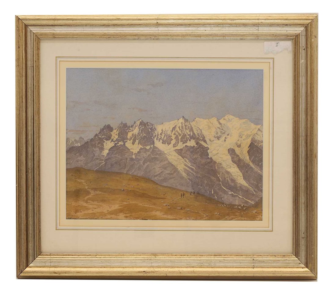 Ferdinand Keller (1842-1922): Ferdinand Keller (1842-1922) Soldiers in the moutanins, indistinctly signed '... Keller' l.l., watercolour 21 x 27cm; framed 37 x 42cm Condition Report: A little time staining. Not viewed out of glaze