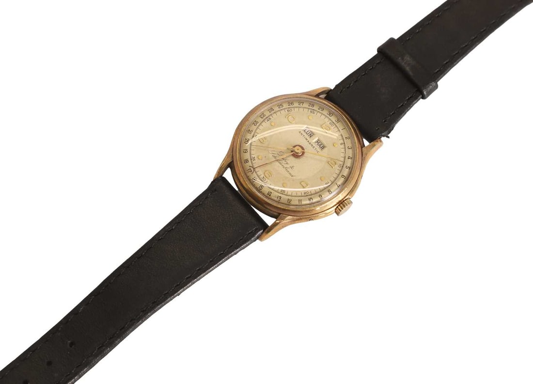 Dubey & Schaldenbrand, a gold plated and stainless steel mechanical wristwatch, - 2