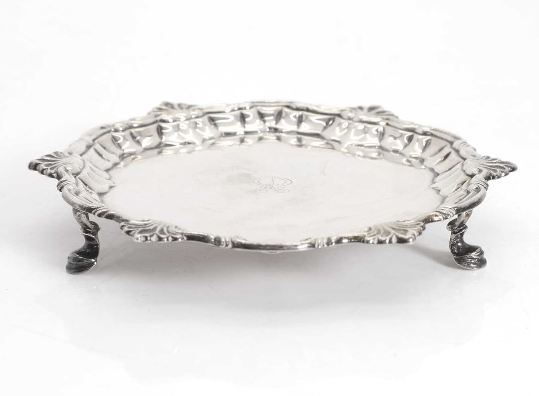 A George II silver salver, by William Peaston London, 1747, - 2