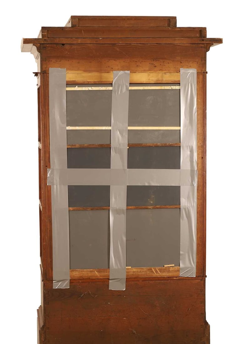 A Continental mahogany display cabinet, 19th century, - 3
