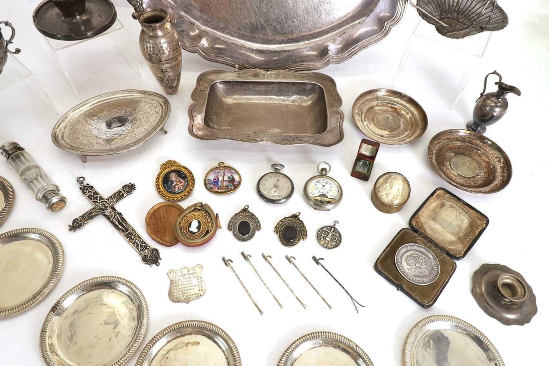 A large collection of silver, - 2