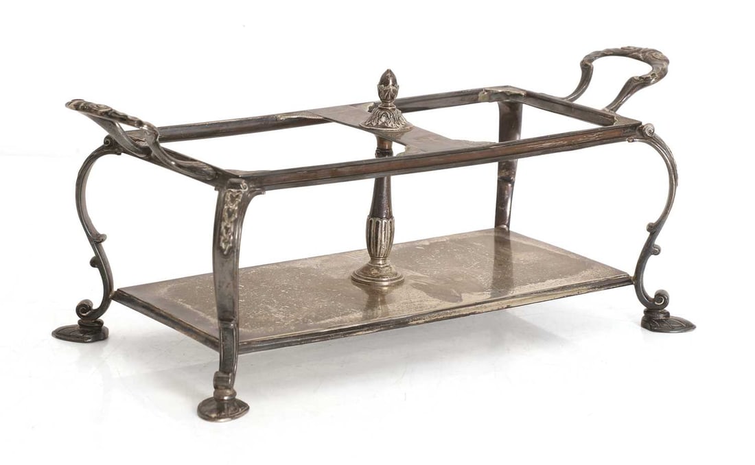 A silver decanter stand, by Docker & Burn Ltd, Birmingham 1925, - 2