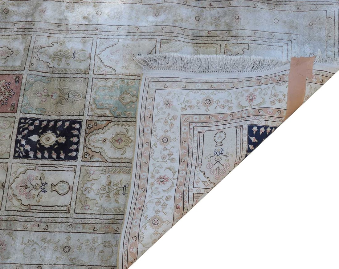 A silk blend Hereke rug, - 2
