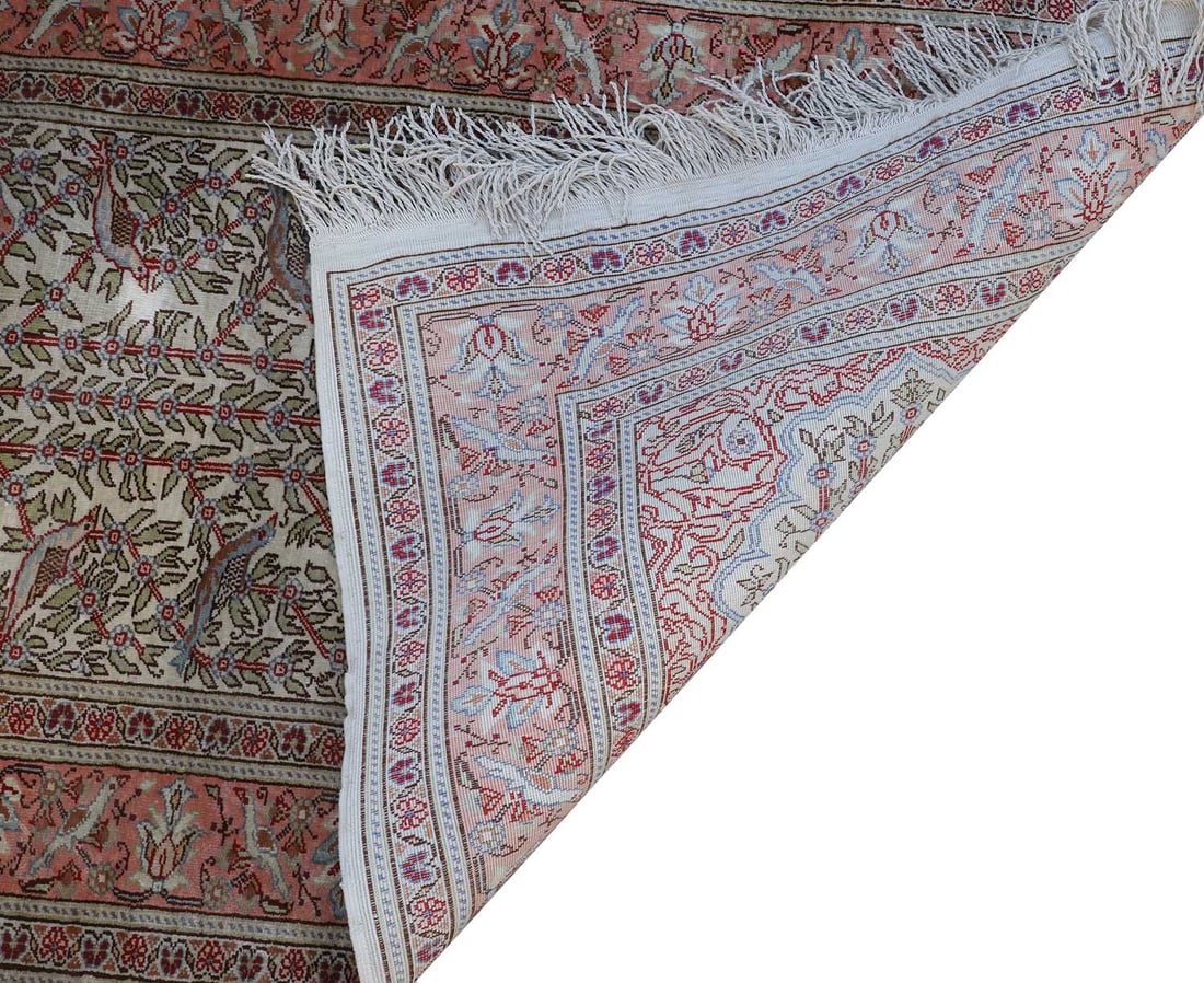 A Turkish silk Hereke rug, - 2