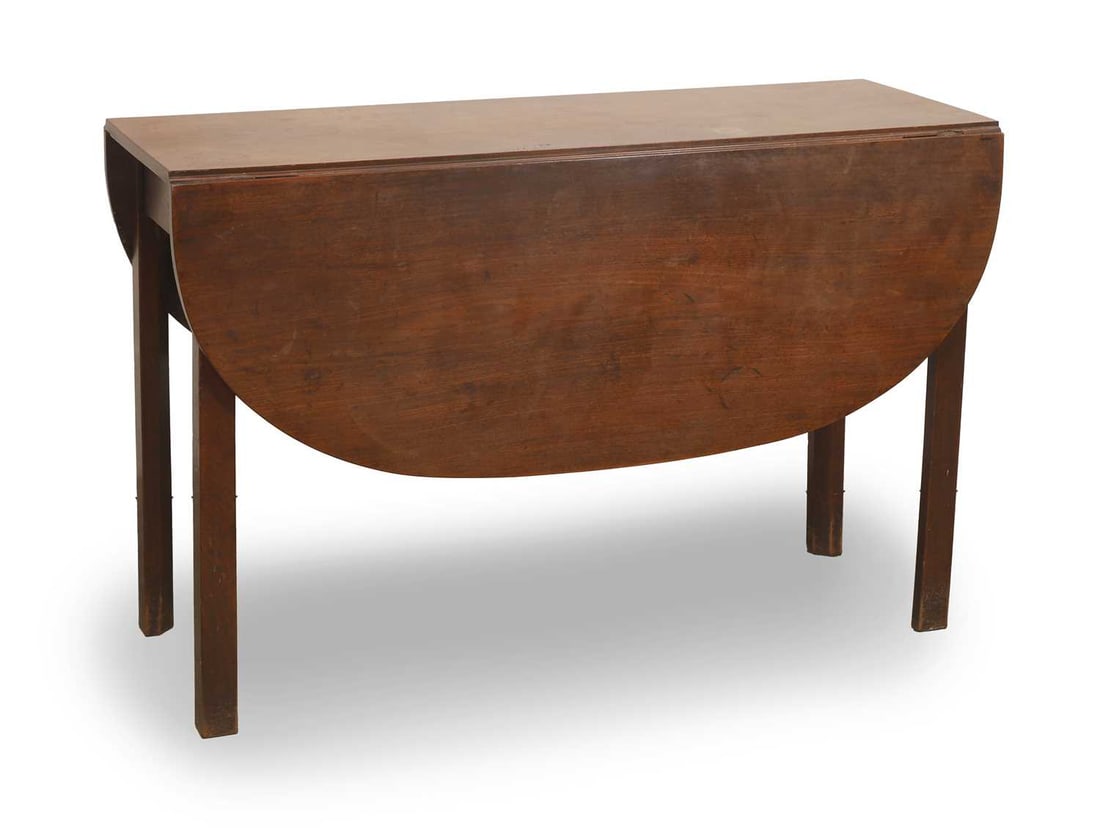 A George III mahogany drop leaf table, third quarter 18th century, - 3