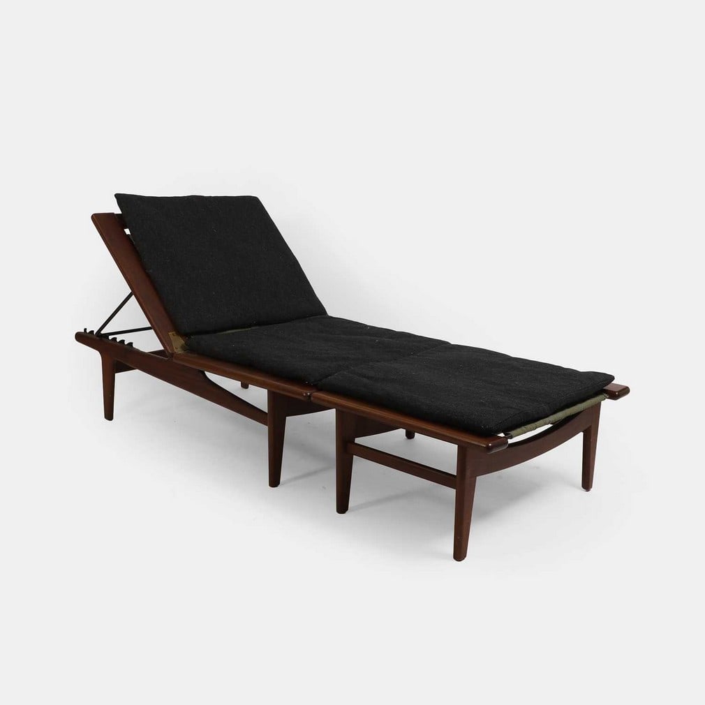 Hans J Wegner (Danish, 1914-2007) for Getama, a model 'GE1' chair and footstool, (1 of 2)