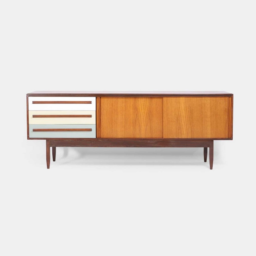 Maple & Co., a teak sideboard, (1 of 2)