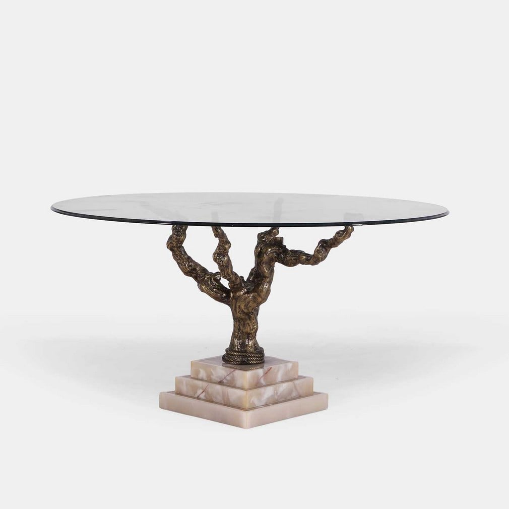 Soher, a bronze dining table,