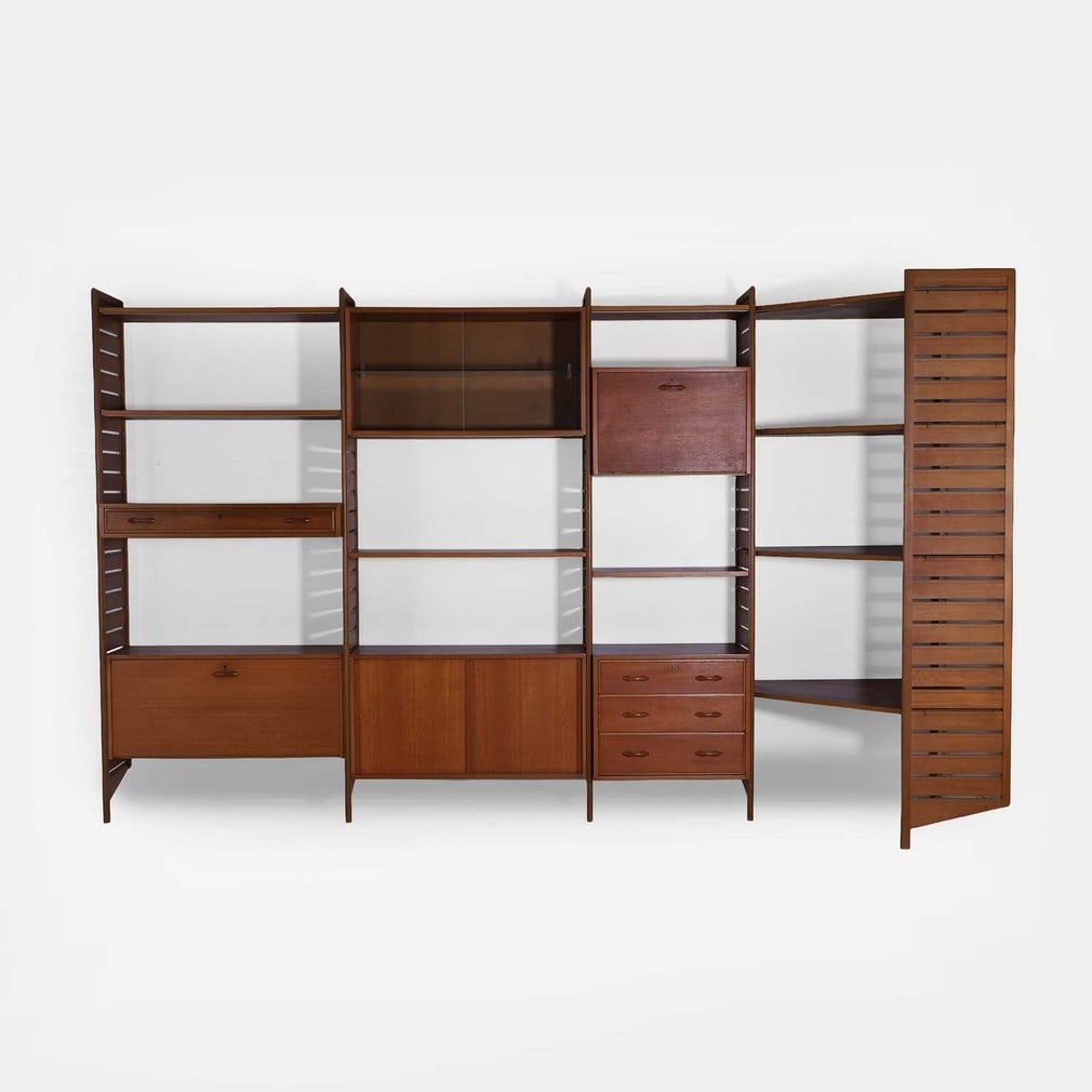 Robert Heal for Staples, a Ladderax corner shelving unit, (1 of 2)