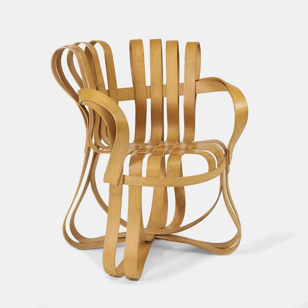 Frank Gehry (Canadian-American, 1929-2025) for Knoll, a 'Cross Check' armchair, (1 of 8)