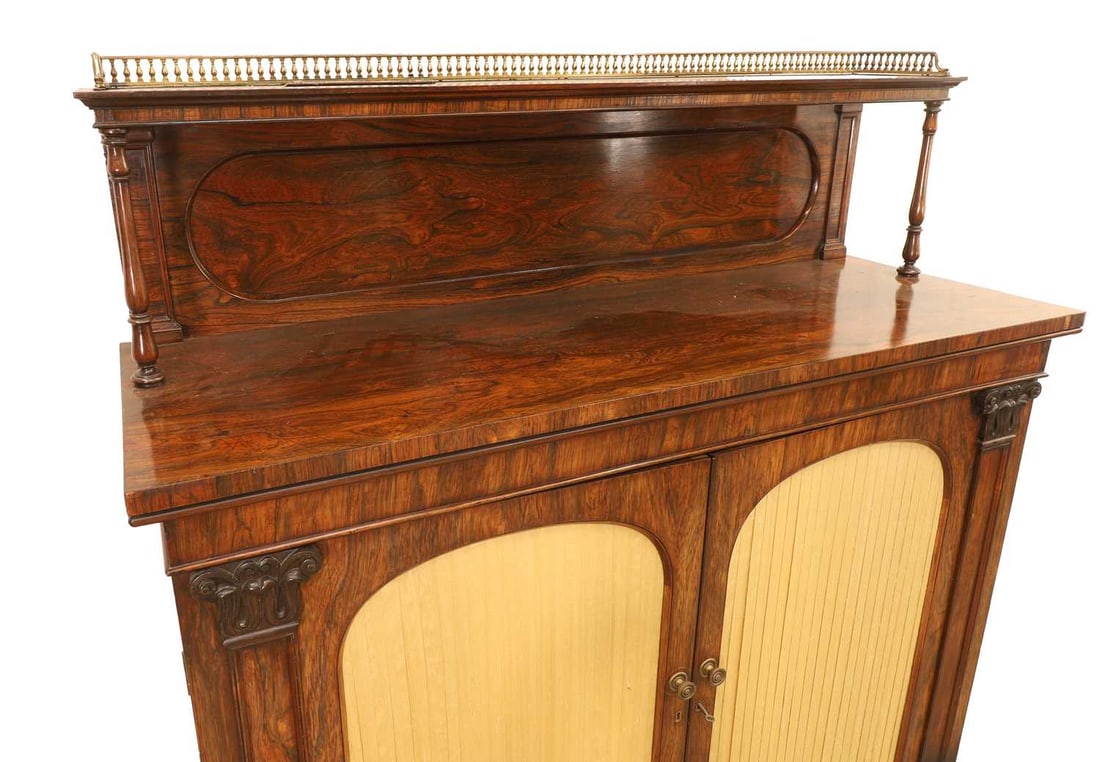 A Regency rosewood chiffonier, early 19th century, - 2