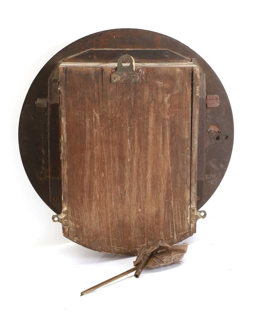 A mahogany dial clock by J W Benson 25 Old Bond St. London - 2