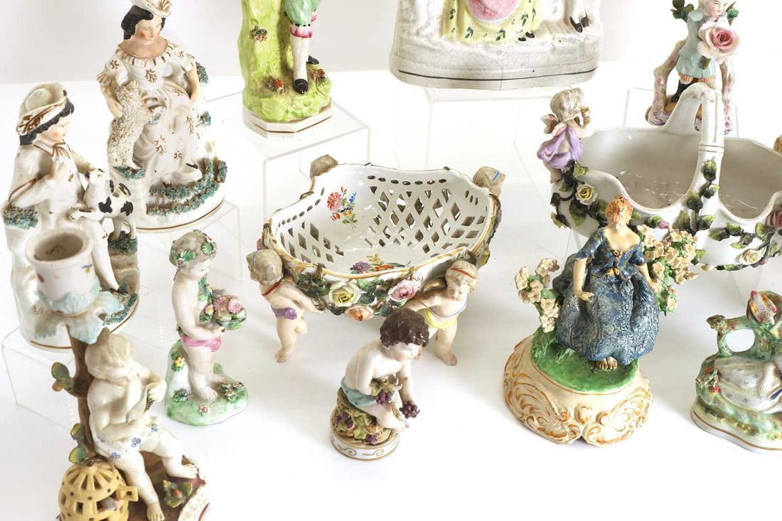A large collection of Staffordshire figures, - 2