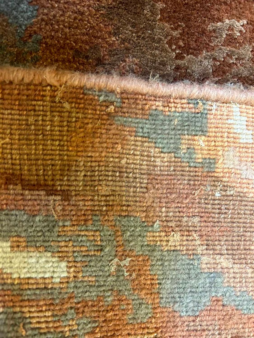 A Sahrai Milano 'Copper Dune' wool and silk relief rug, of recent manufacture, - 7