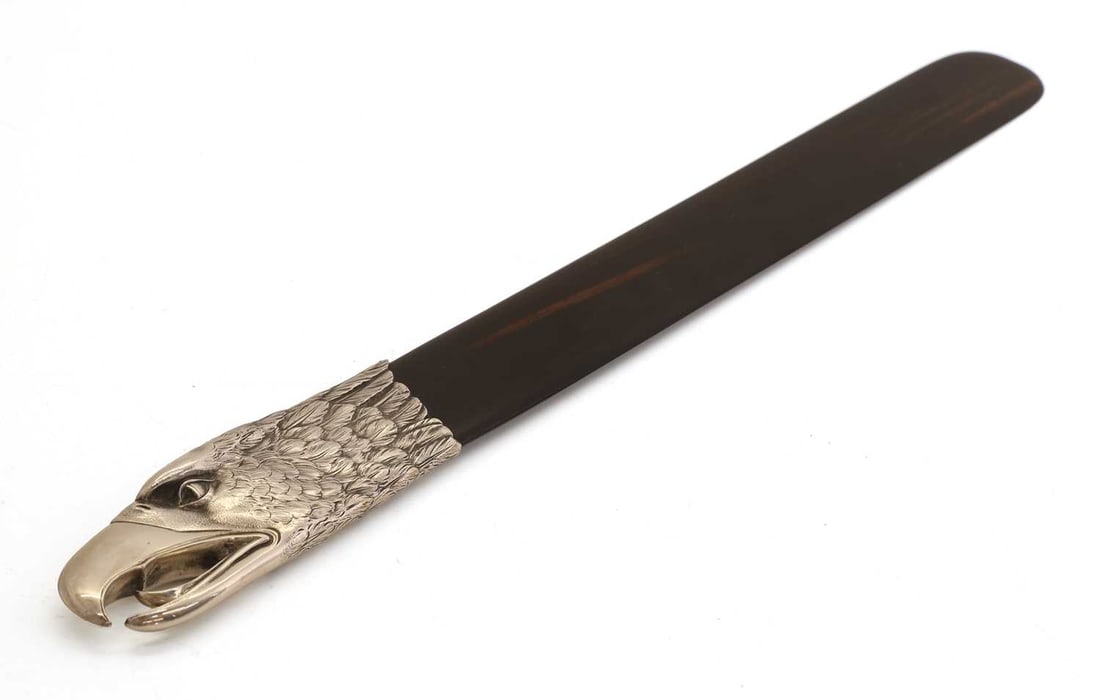 A Dutch silver-mounted letter opener, early 20th century, - 2