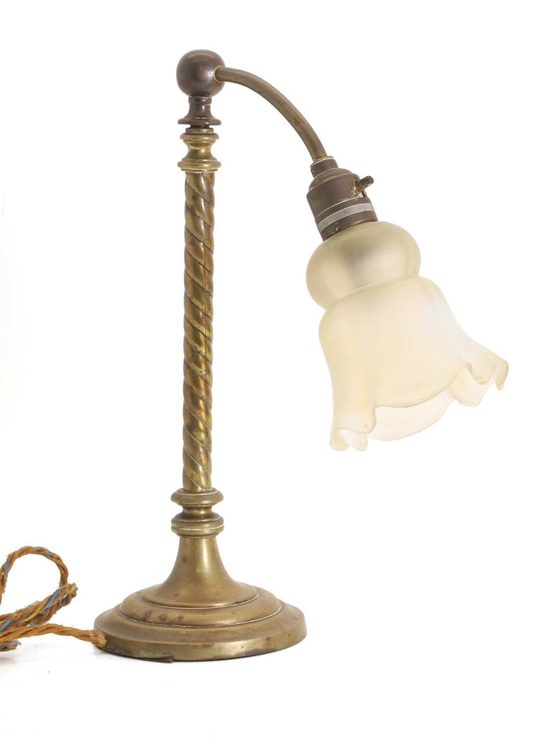A brass Arts & Crafts table lamp, circa 1900, (1 of 1)