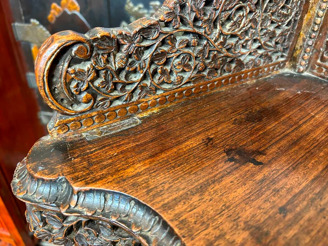 An Anglo-Indian hardwood corner étagère, late 19th century, - 16