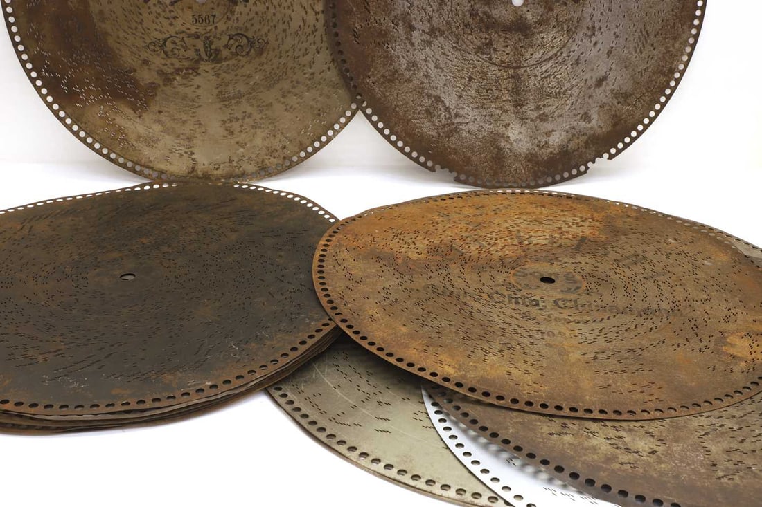 A collection of polyphon music box disks, 19th century and later, - 2