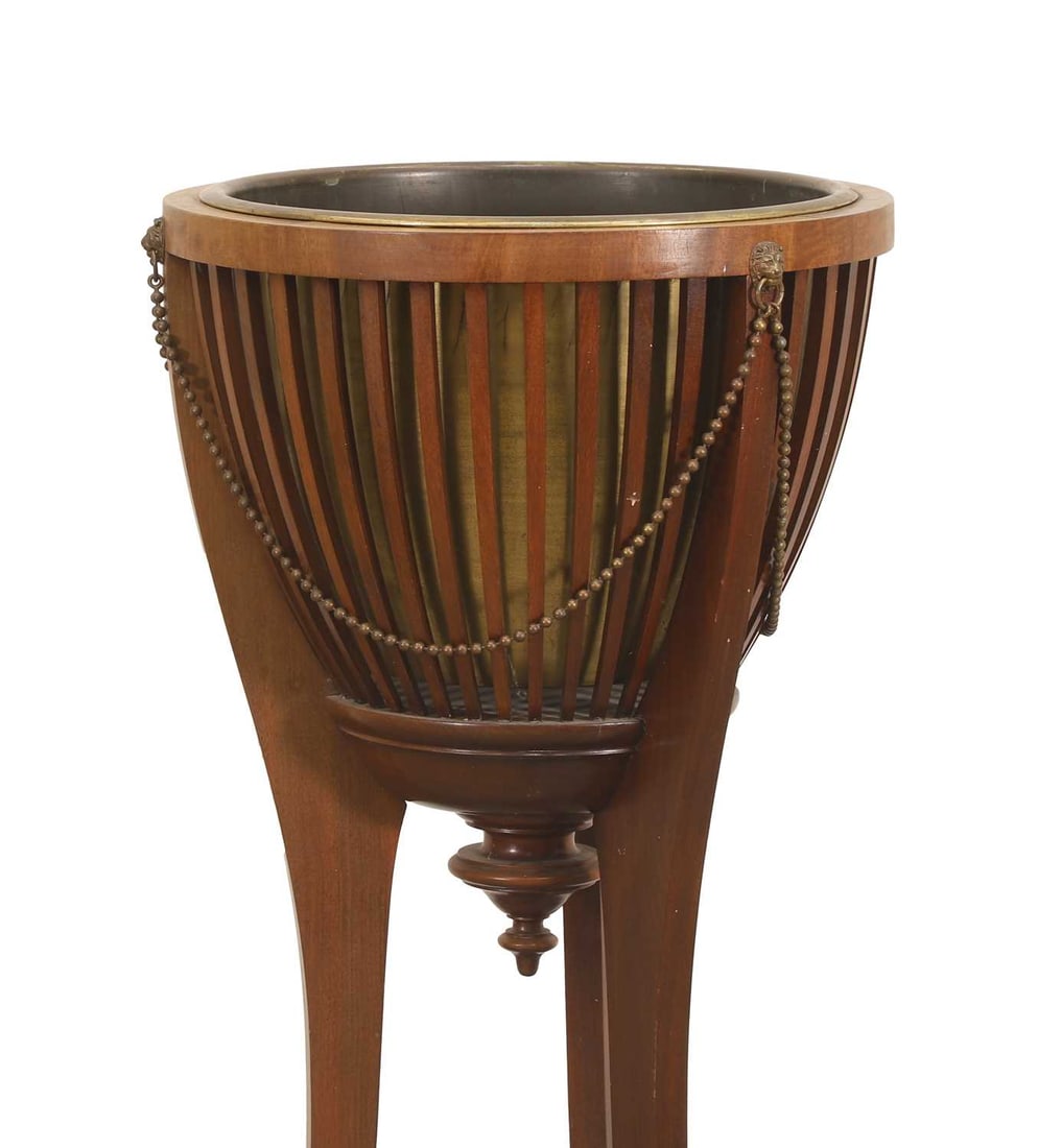 An Edwardian mahogany jardinière, early 20th century, - 2