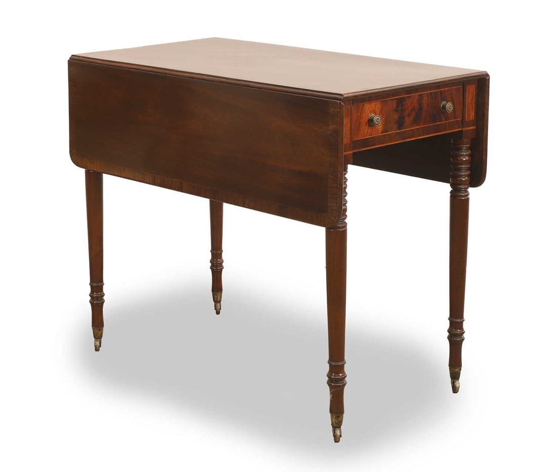 A mahogany Pembroke table, 19th century, (1 of 2)