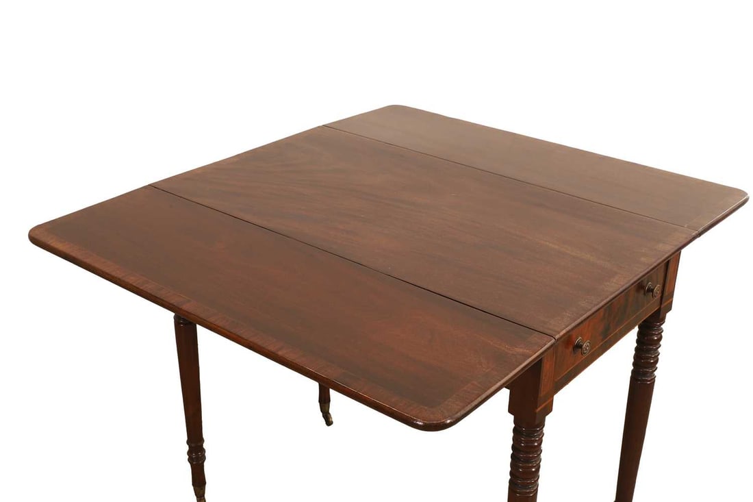 A mahogany Pembroke table, 19th century, - 2