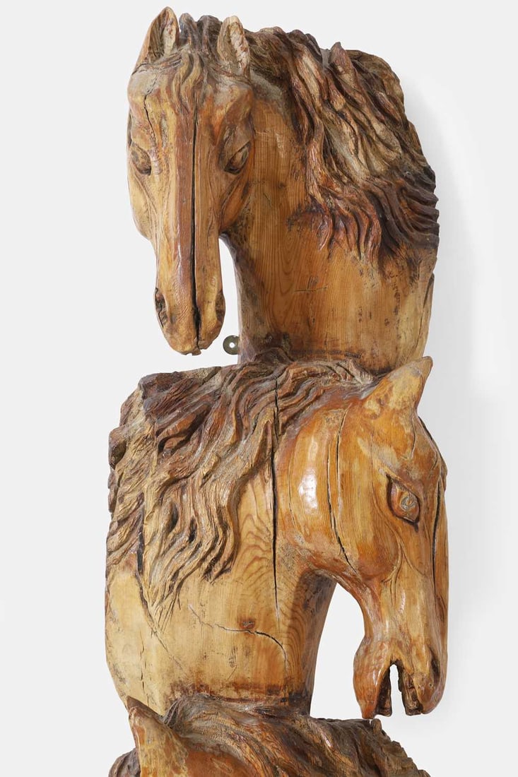 A carved pitch pine appliqué, late 19th century, Spanish or Italian, - 2