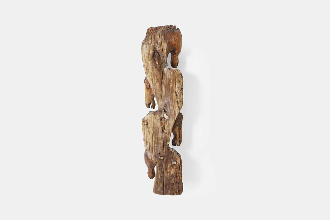 A carved pitch pine appliqué, late 19th century, Spanish or Italian, - 3