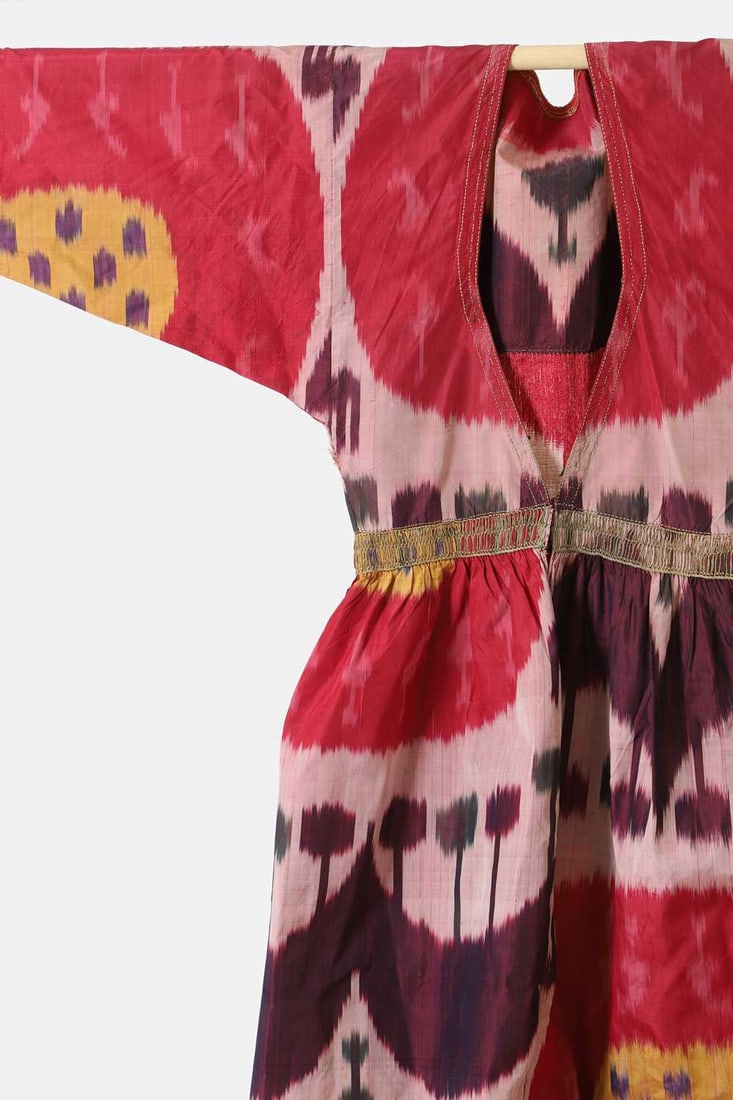 Three ikat robes, 20th century, Uzbekistan, - 3